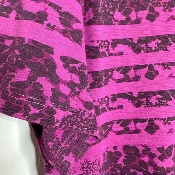 T-Shirt  Purple & Black Striped Size 1X - Picture 16 of 16